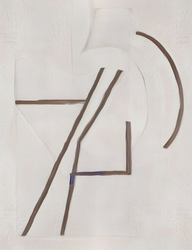 Abstrakcyjna kompozycja geometryczna autorstwa Alma