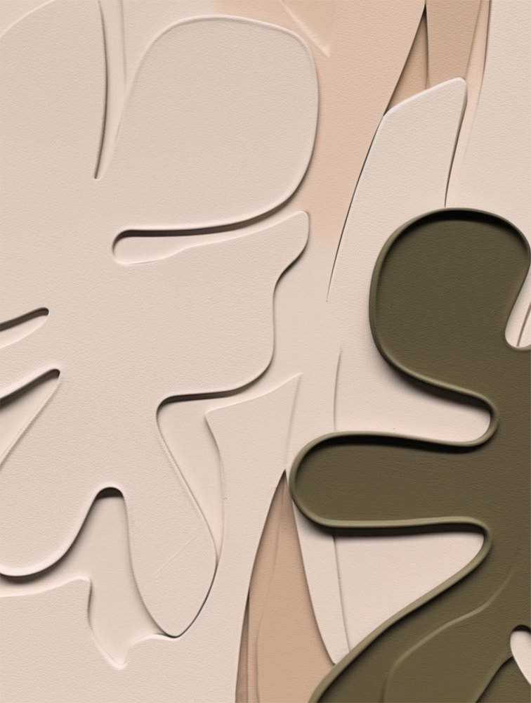 Abstrakcyjne liście organiczne autorstwa Alma