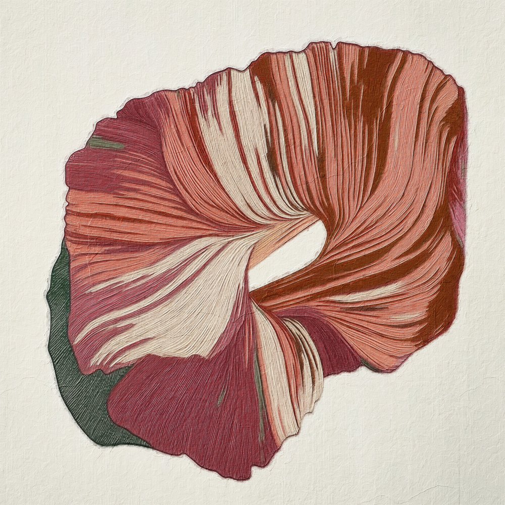 Karmazynowy abstrakcyjny strumień autorstwa Alma