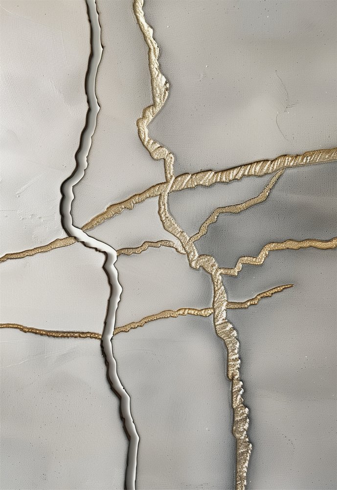Tekstura „Pozłacane pęknięcia” autorstwa Alma