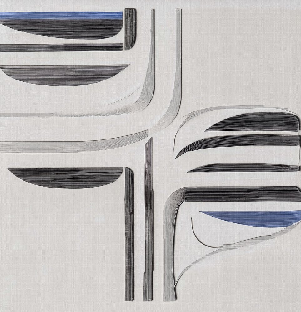 Nowoczesny niebiesko-szary wzór autorstwa Alma