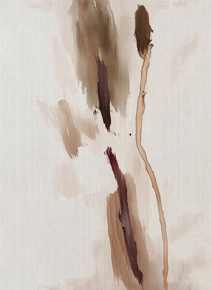 Organiczne brązowe pociągnięcia pędzla autorstwa Alma