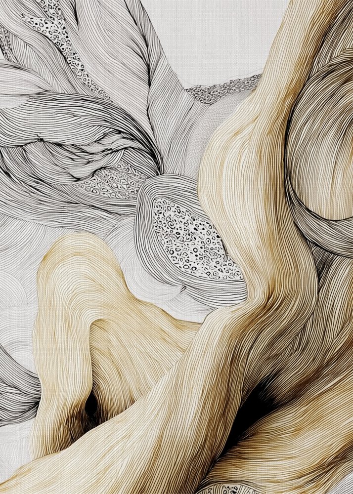 Organiczne złote linie autorstwa Alma