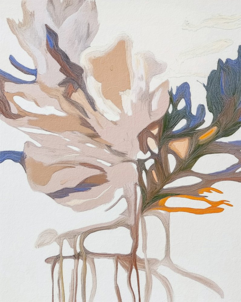 Delikatny botaniczny motyw autorstwa Alma