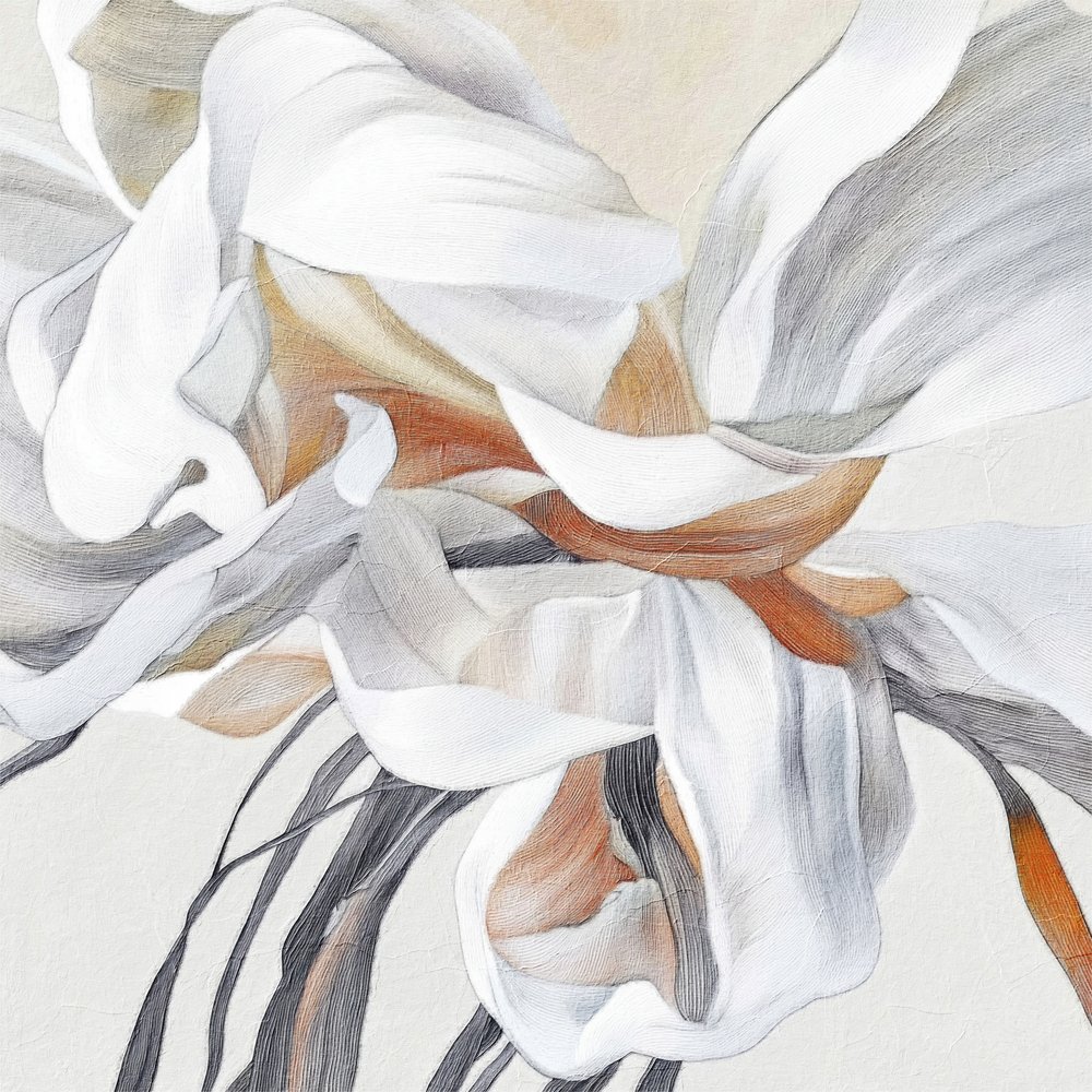 Delikatny, kwiatowy abstrakt autorstwa Alma