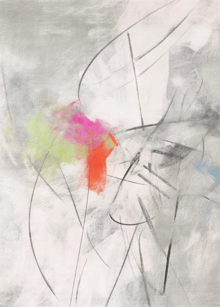 Żywe, abstrakcyjne pociągnięcia pędzla autorstwa Alma