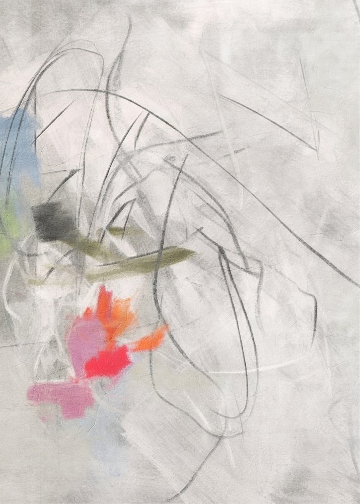 Żywe, abstrakcyjne pociągnięcia pędzla autorstwa Alma