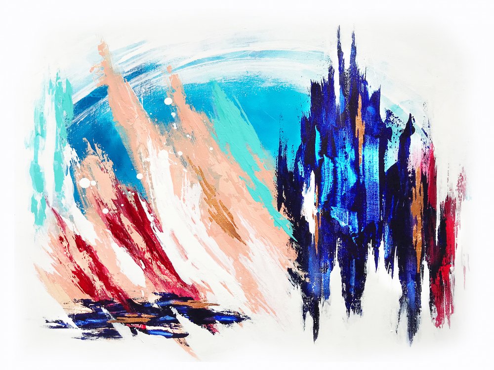 Abstrakcyjny blask miasta autorstwa Alyson Storms