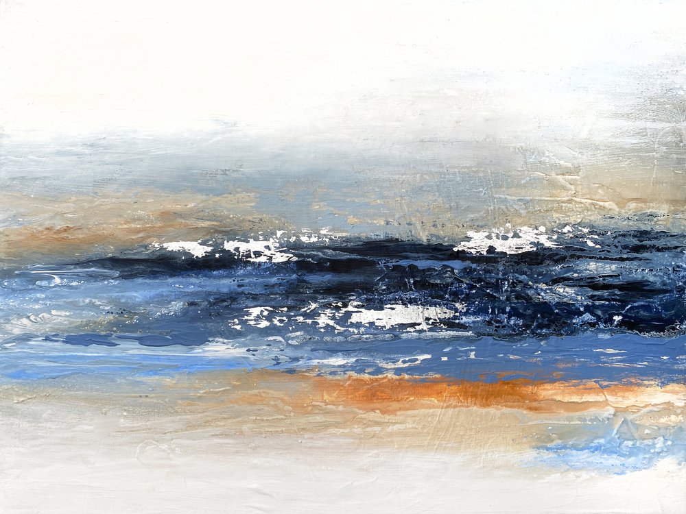 Abstrakcyjne fale oceaniczne autorstwa Alyson Storms