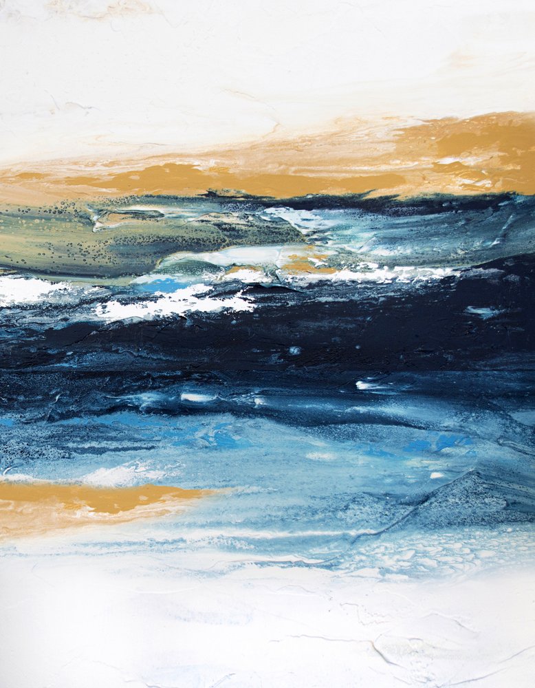 Głęboki błękit oceanu i złoto autorstwa Alyson Storms