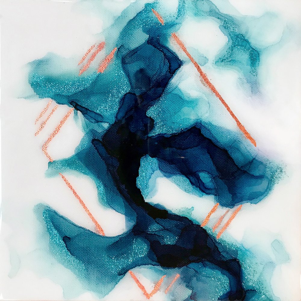 Głęboki turkusowo-miedziany strumień autorstwa Alyson Storms