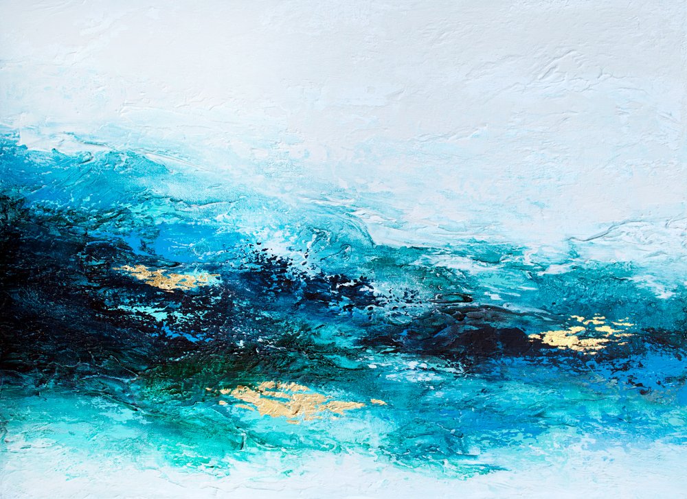 Złote fale oceanu autorstwa Alyson Storms