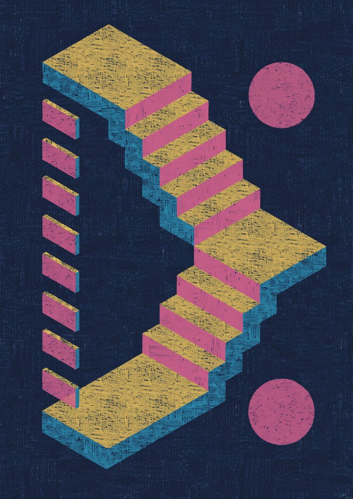 Iluzja niemożliwych schodów autorstwa Amy Louise Baker