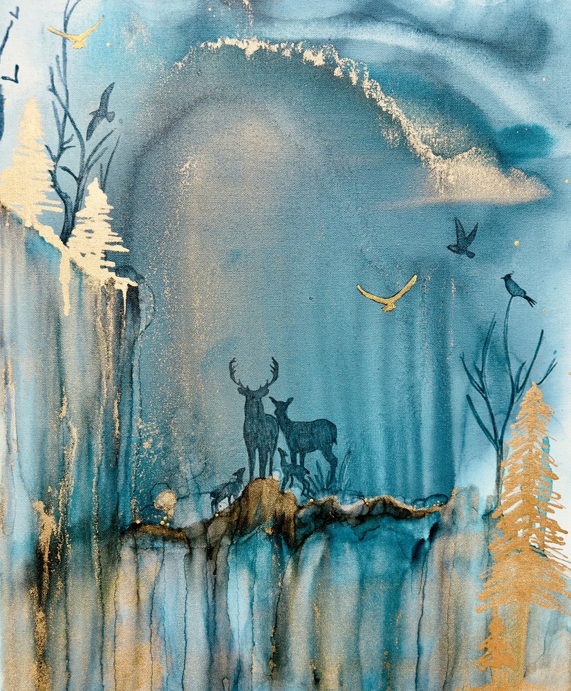 Rodzina jeleni z Magicznego Lasu autorstwa Amy Tieman