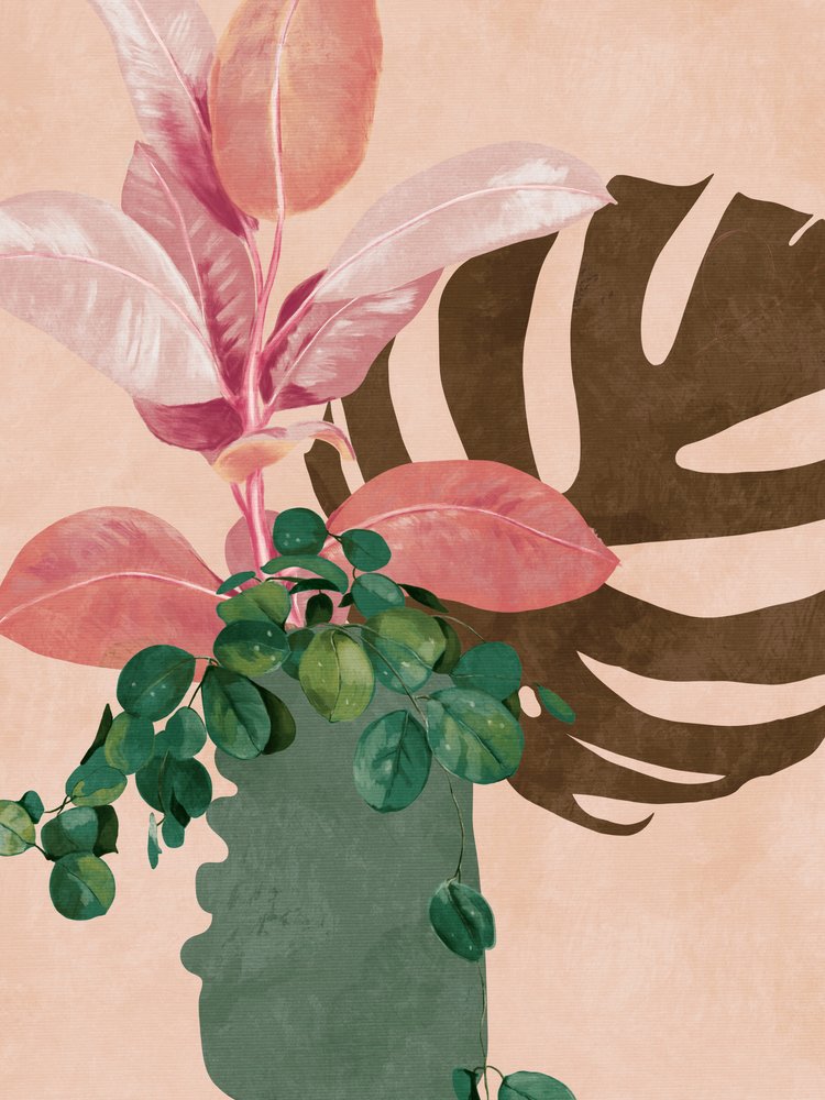 Liście More 6 Różowe autorstwa Ana Rut Bre