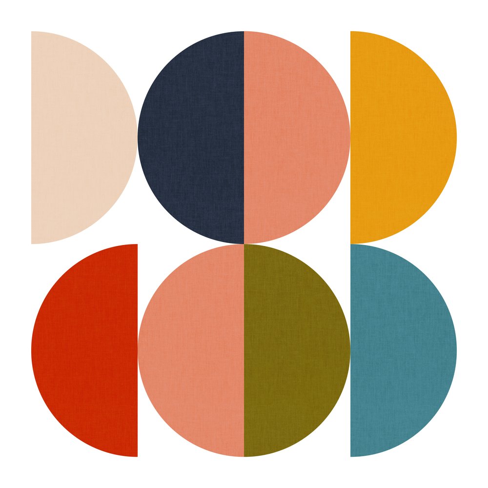 Geometryczna gra kolorów z połowy wieku 1 autorstwa Ana Rut Bre