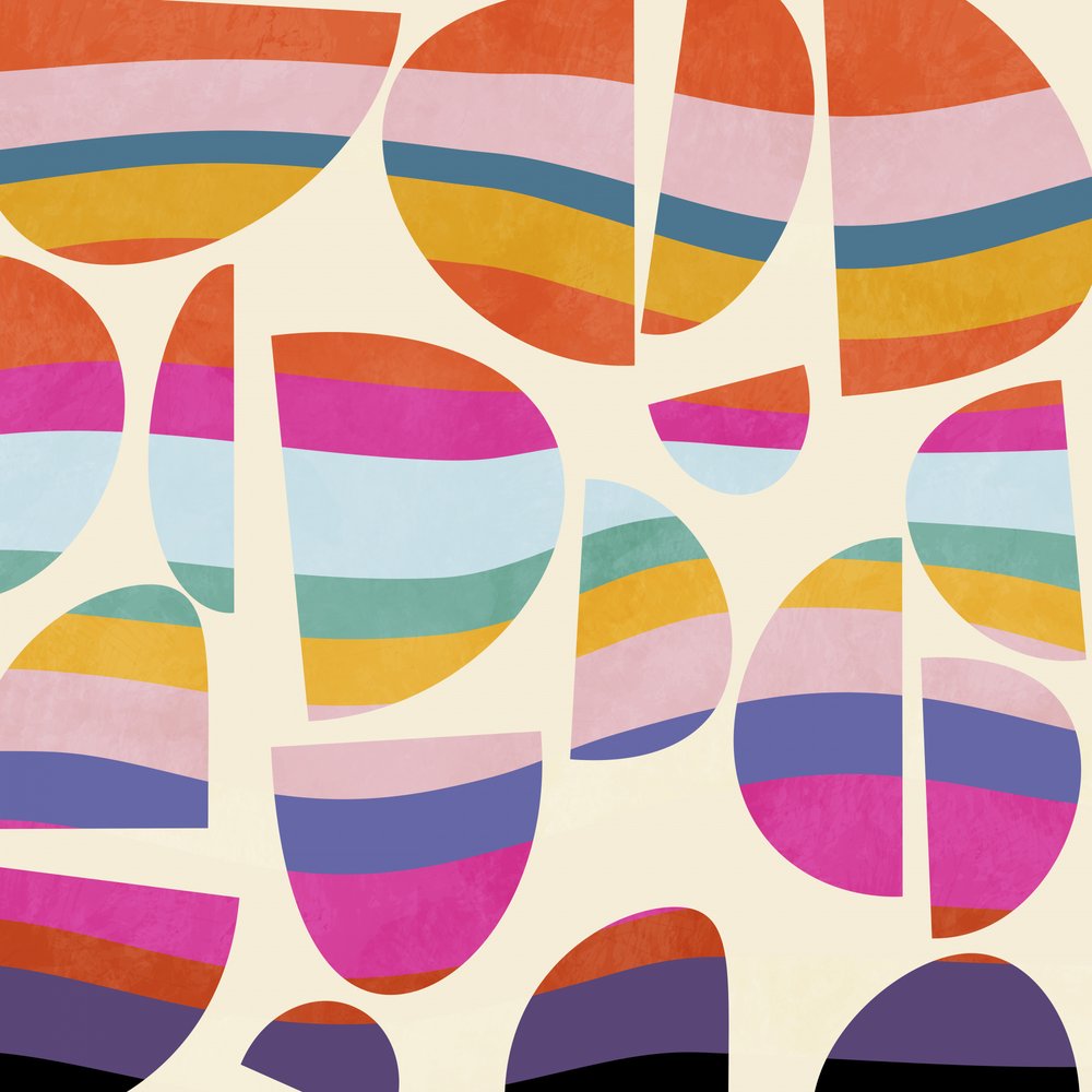 Wzór 3, średni, kolorowy, 5 kopii autorstwa Ana Rut Bre