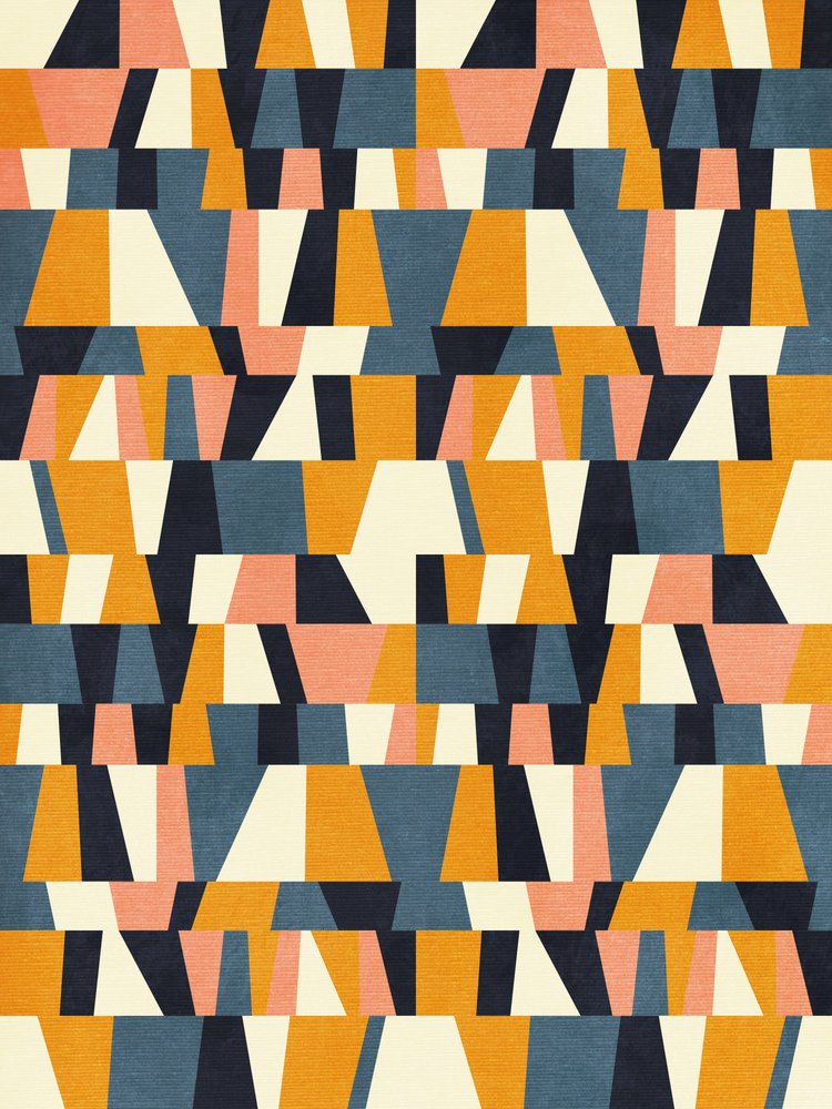 Rainbow Plus Shapes  Niebieski musztardowy 14 autorstwa Ana Rut Bre