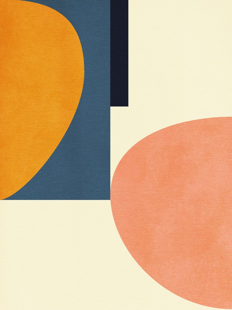 Rainbow Plus Shapes  Niebieski musztardowy1 autorstwa Ana Rut Bre