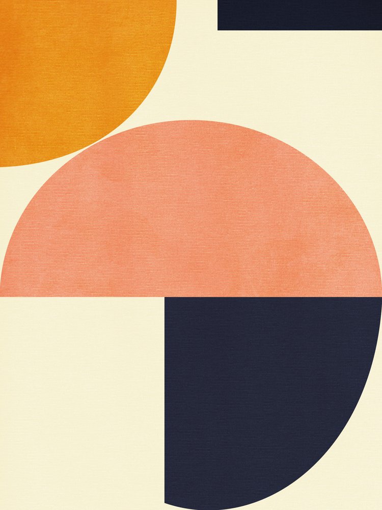 Rainbow Plus Shapes  Niebieski musztardowy 2 autorstwa Ana Rut Bre