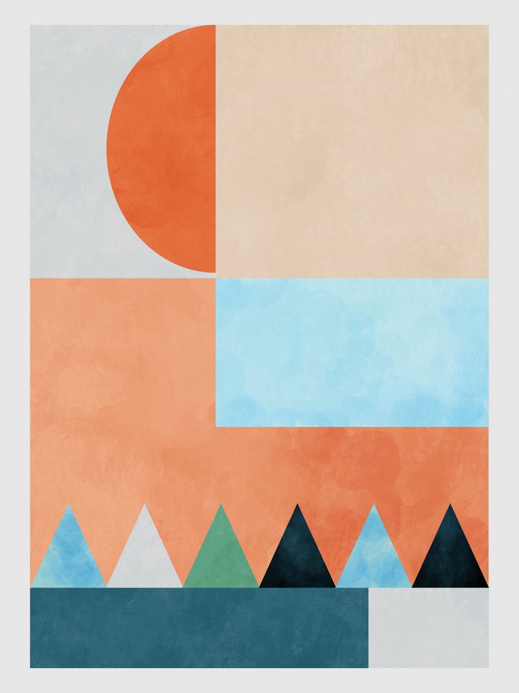 Spaces Bleu Trójkąt autorstwa Ana Rut Bre