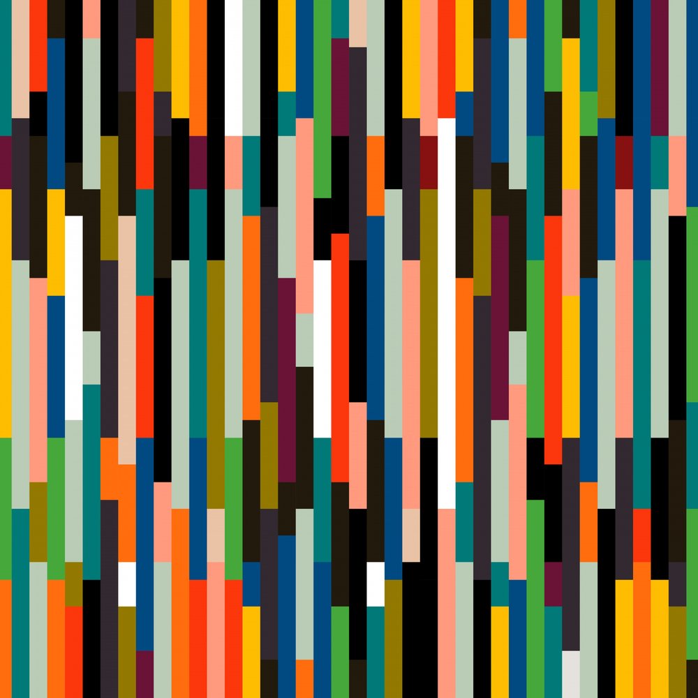 Stripes Retro – duże autorstwa Ana Rut Bre