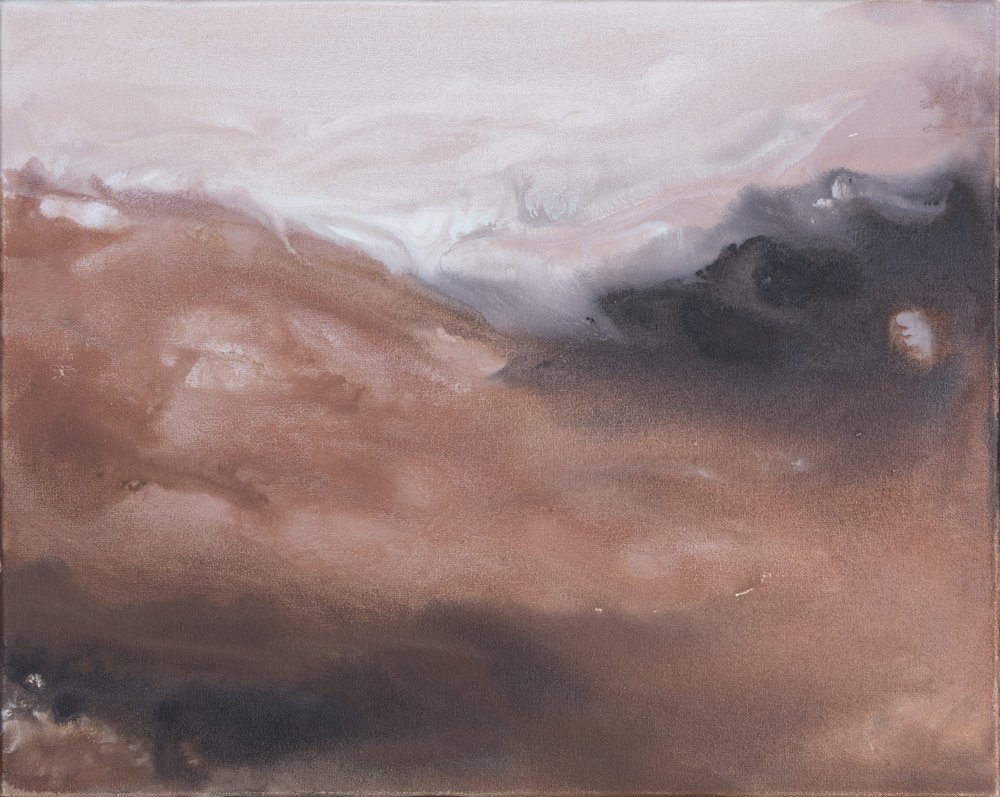 Ziemisty, abstrakcyjny strumień autorstwa Anastasiya Devochkina