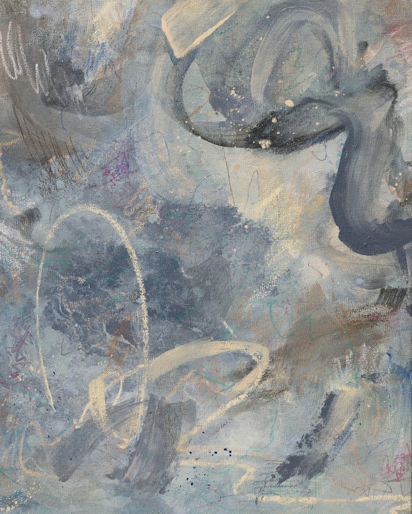 Spokojny błękit – abstrakcja autorstwa Anastasiya Devochkina