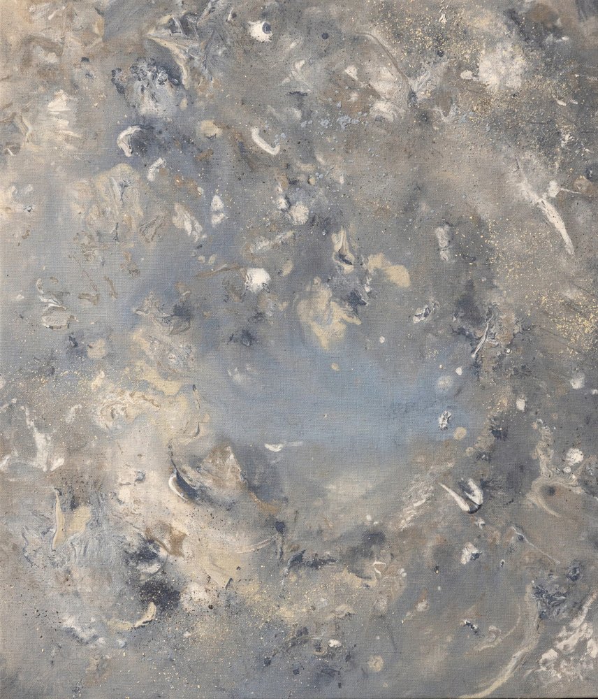 Delikatny, niebiesko-szary strumień autorstwa Anastasiya Devochkina