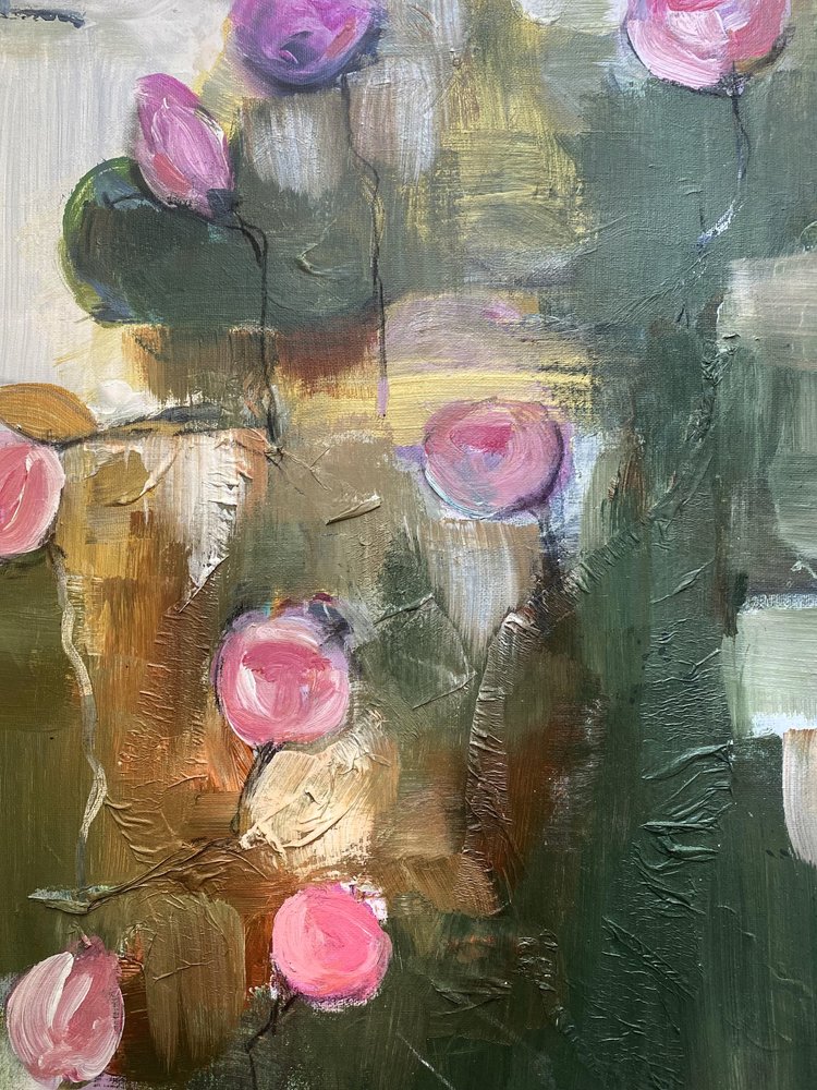 Różowe motywy kwiatowe autorstwa Anna-Karin Bergius