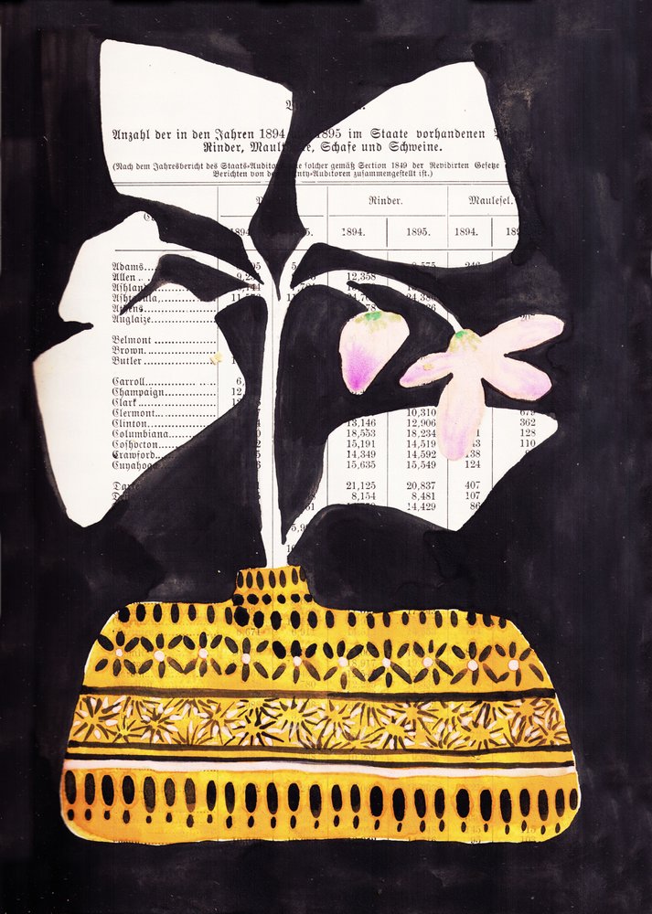 Wazon w wzory „Bloom” autorstwa Annick