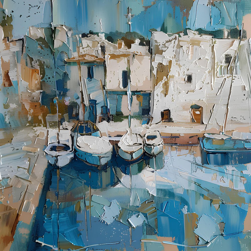 Wioska Blue Harbor autorstwa Avanesova Elena