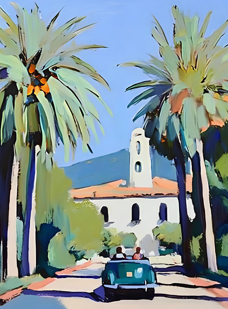 California Palm Road autorstwa Avanesova Elena