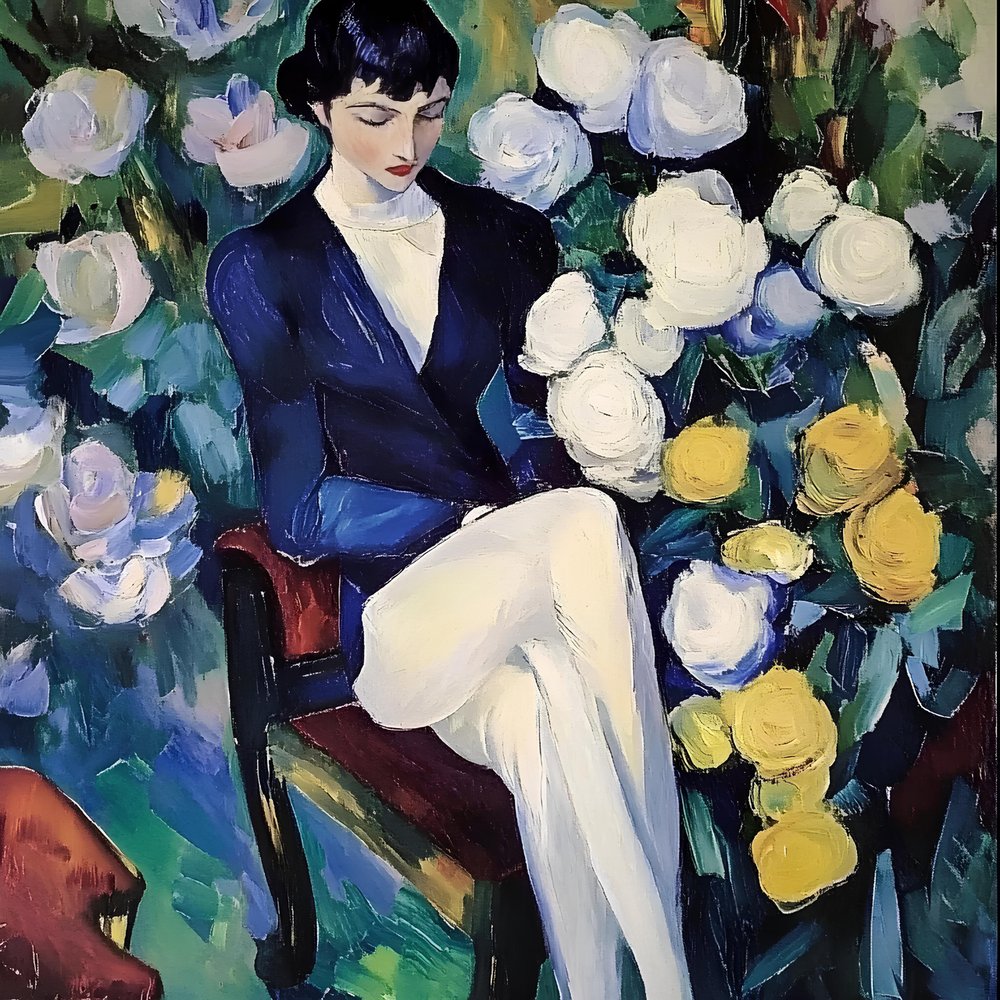Ogród eleganckiej kobiety autorstwa Avanesova Elena