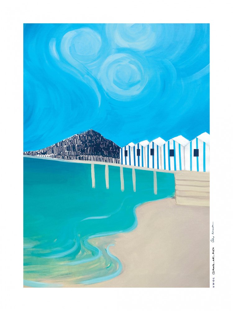 WYBRZEŻE AMALFI, WŁOCHY autorstwa Awol Art Alex