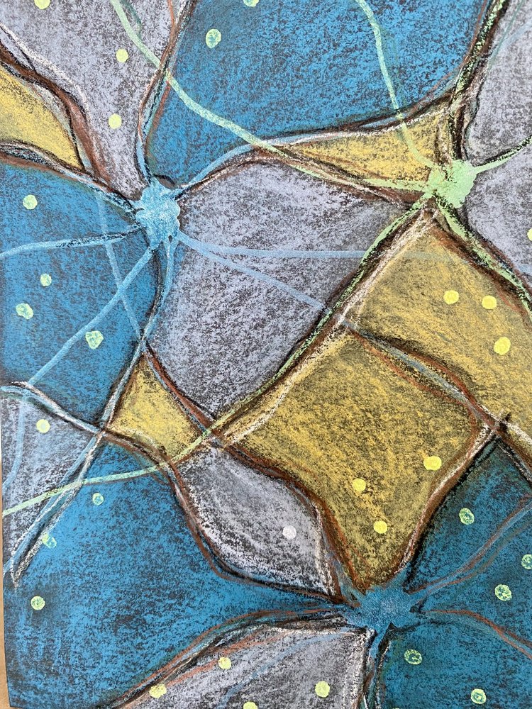 Żywa geometryczna tekstura autorstwa Berit Pihl