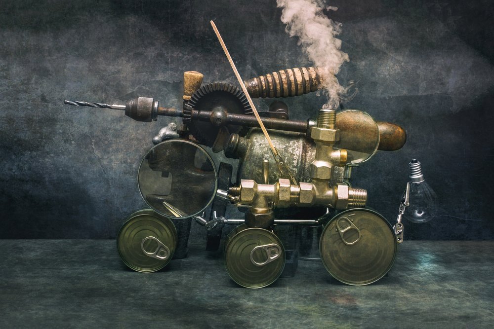 Steampunkowy wynalazek autorstwa Brig Barkow