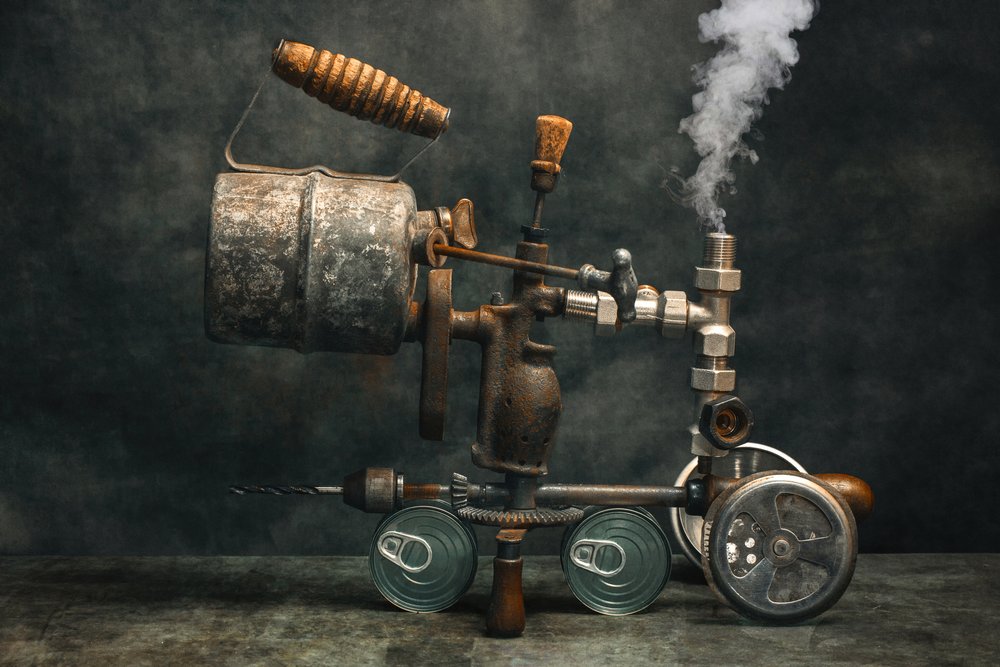Kapryśny steampunkowy mechanizm autorstwa Brig Barkow