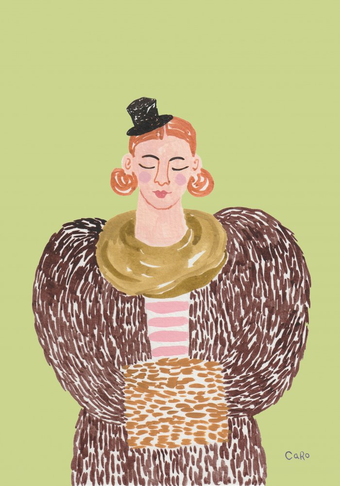 Fantazyjny portret modowy autorstwa Caroline Roberts