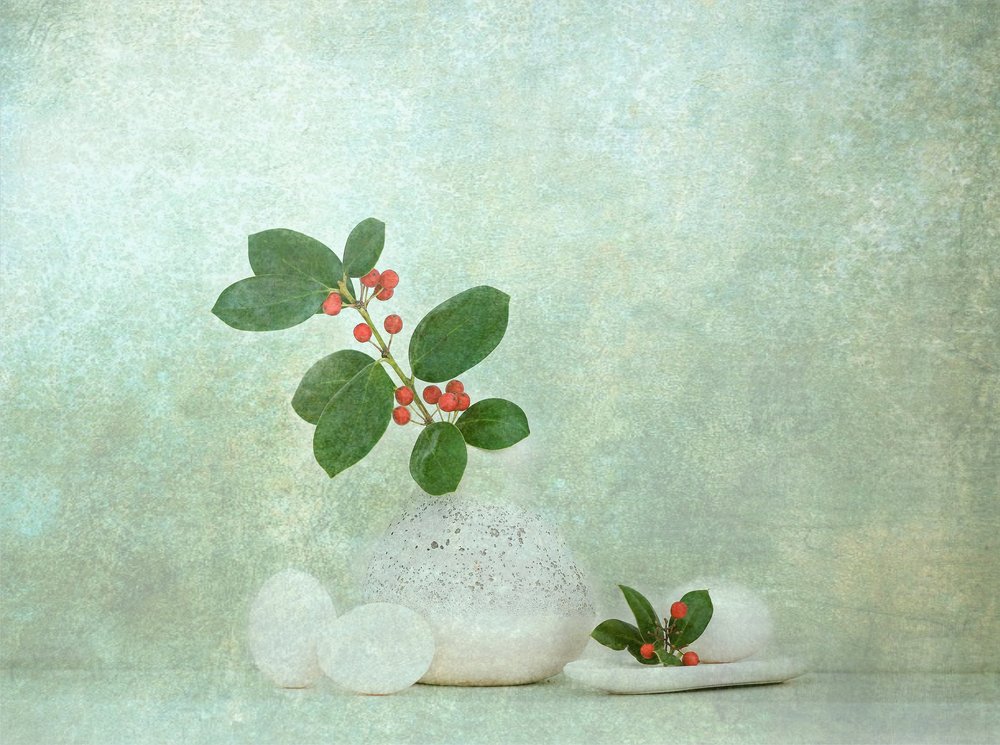 Naturalny kamień jagodowy Zen autorstwa Catherine Wang