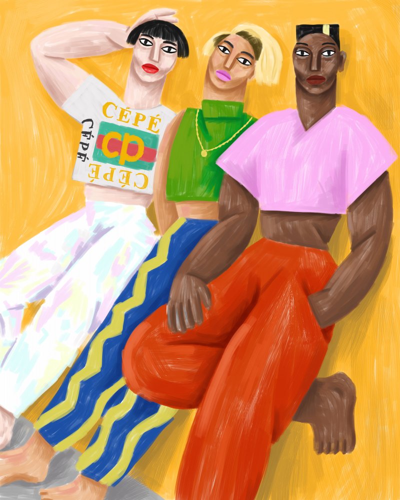 Przeskocz mur autorstwa Cépé