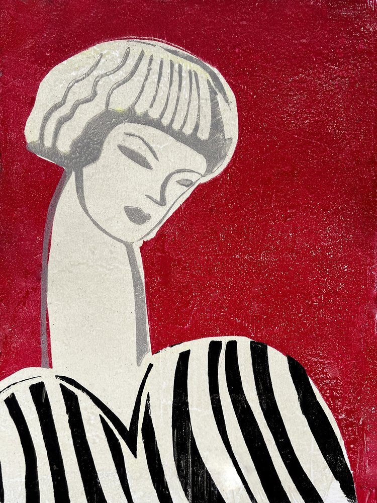 Portret w stylu vintage I autorstwa Christina Misuro