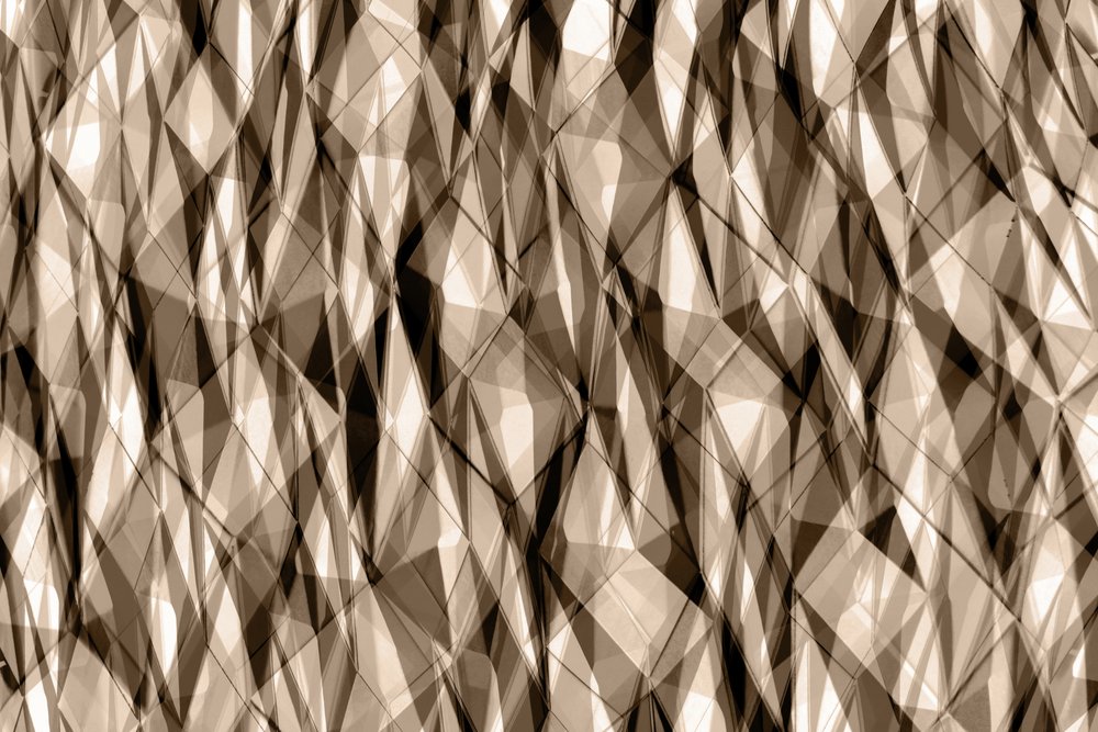 Abstrakcyjna geometria w odcieniach sepii autorstwa Christina Sillen