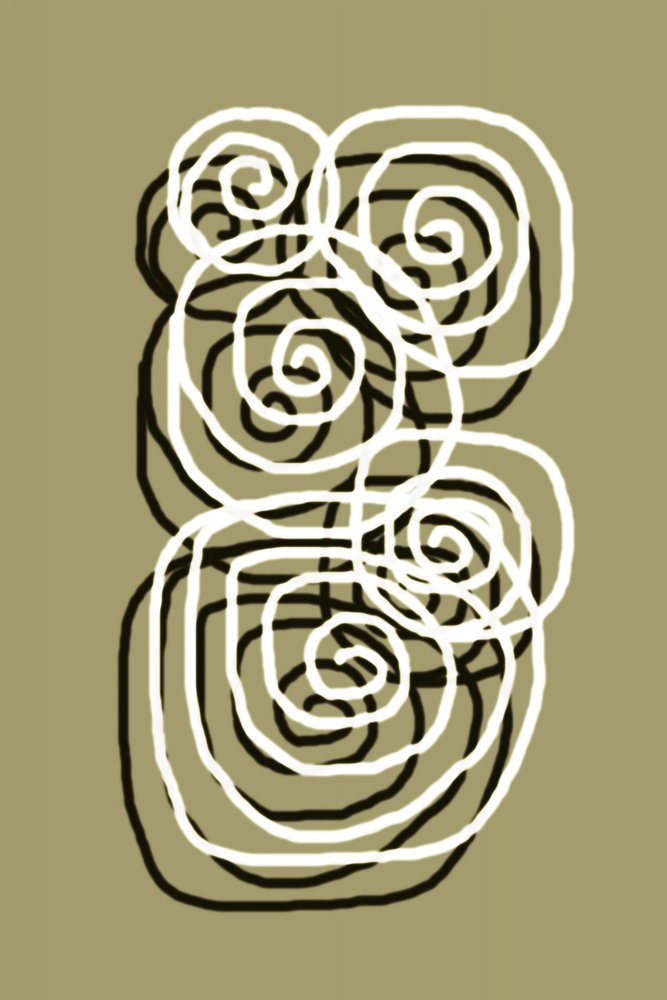 Płynne organiczne spirale autorstwa Christina Sillen