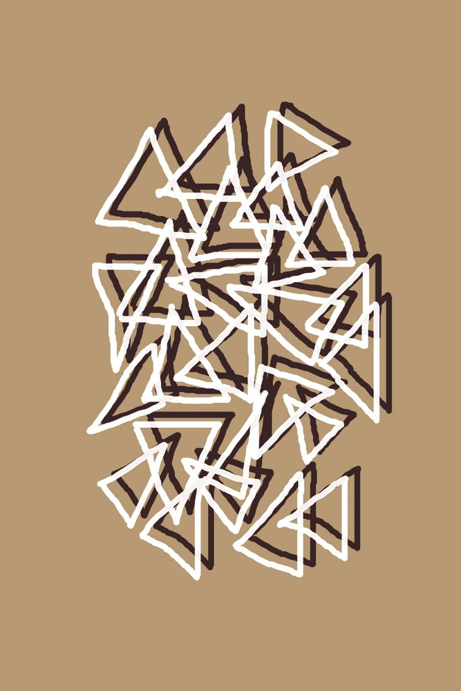 Warstwowe trójkąty geometryczne autorstwa Christina Sillen