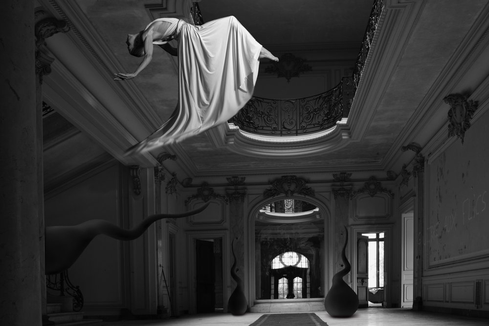 Surrealistyczny sen o pływającej rezydencji autorstwa Christine von Diepenbroek
