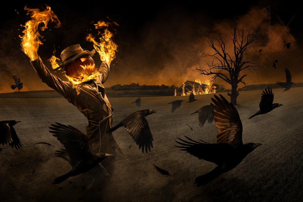 Halloweenowe piekło stracha na wróble autorstwa Christophe Kiciak