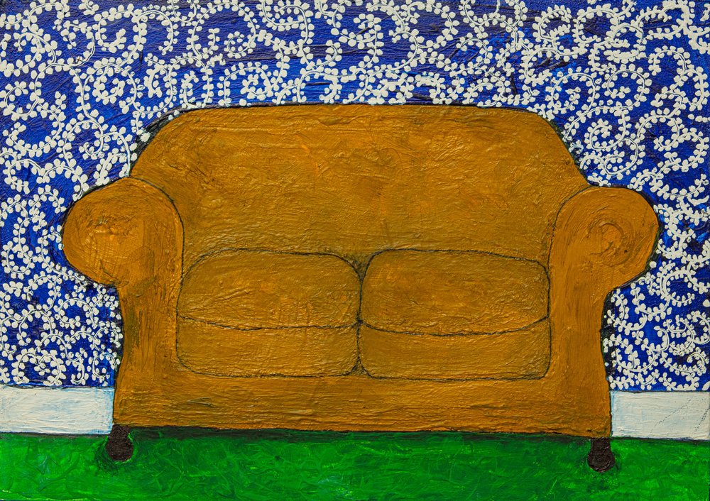 Przytulna sofa do salonu autorstwa Dale Hefer & Family