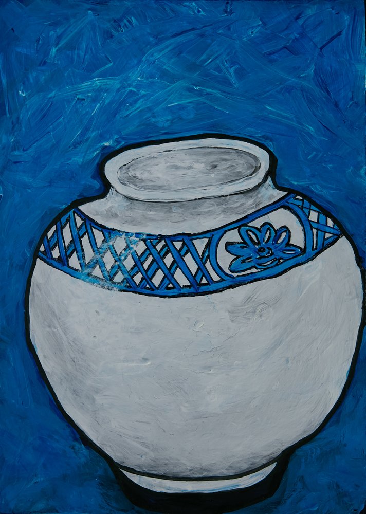 Wazon ceramiczny z wzorem autorstwa Dale Hefer & Family