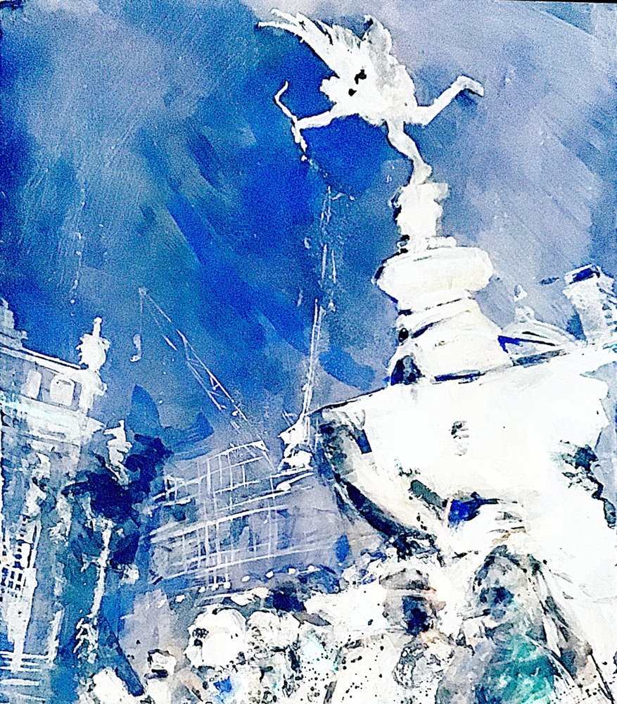 Londyński „Blue Eros” autorstwa David Antonides